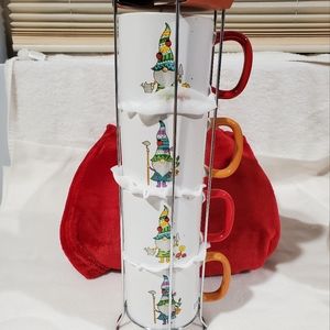Spring Gnome Mug Stacker
